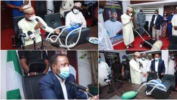 Remember Usman Dalhatu who built ventilator and road sweeping machine? Buhari has finally given him what will change his life forever (photos)