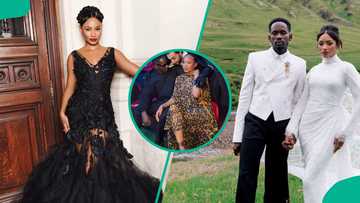 Temi Otedola removes oyinbo man's hand for holding her inappropriately while he photobombed her and Mr Eazi