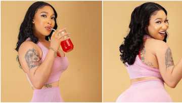 Wahala for photoshop: Mixed reactions as Tonto Dikeh puts body on display, shows off flawless skin and curves