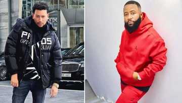 Cassper Nyovest and AKA leave fans confused after latest friendly interaction at celebrity soccer match