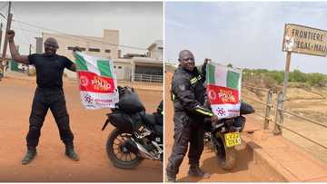 Closer to Home: Nigerian man riding from London to Lagos crosses another milestone, enters Mali, shares photo