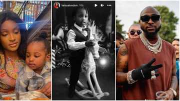 "He looks so much like Imade": Fans react as Davido's baby mama Larrisa celebrates their son at 3