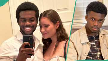 Omoni Oboli's son's Oyinbo lover gushes over him on birthday warns Nigerian women to keep off