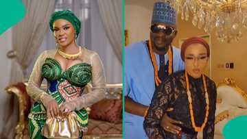 Video of Iyabo Ojo at Fathia Balogun's dad's burial spraying money trends: "She no wan gree"