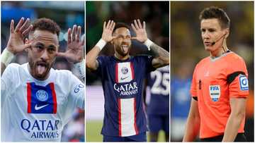 Neymar lashes out at match referee who booked him for doing his trademark celebration