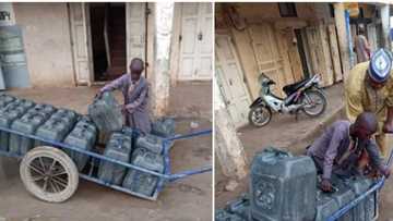 Yadda wani maraya mai shekaru 11 a Kano ya rungumi sana'ar ga ruwa saboda baya kaunar bara (Hotuna)