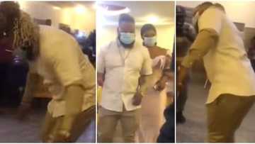 Whitemoney attends welcome party in Kano with Liquorose, shows off signature dance steps