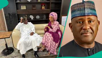 Abdul Samad Rabiu receives surprise visit from ex-wife minister Hannatu Musawa in Abuja, fans react