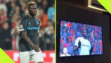 Victor Boniface reacts as Nigerian music star thrashes him using 'Boniface' on FIFA, video