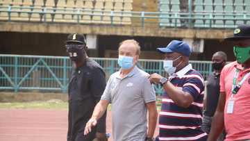 Super Eagles coach Gernot Rohr spotted in Lagos doing something big for his team