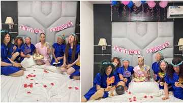 "This is beautiful": Nigerian lady uses 6 albinos for her bridal shower, cute pictures go viral on the net