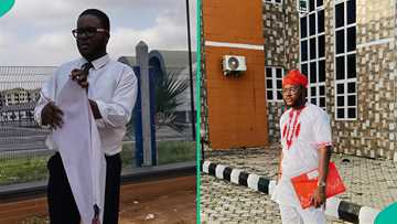 Man who became PhD holder at 27 protests over unemployment, carries placard on street
