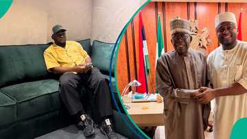 Ubi Franklin meets President Tinubu, says he campaigned for him in 15 states: "U leave nanny work?"