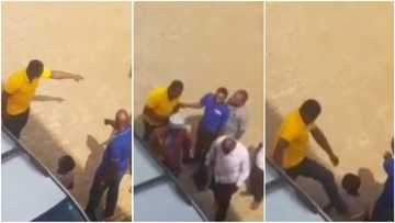 Angry dad belts son in public after scamming him of N800,000 for school supplies (video)