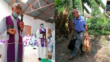 Catholic priest returns home with only two bags after 53 years of service