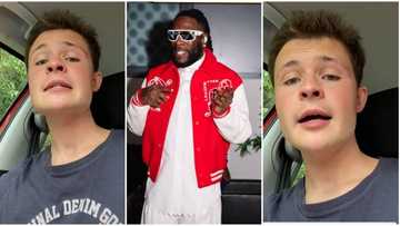 "You did well son": White boy sings Burna Boy's Las Las word for word, video of his performance goes viral