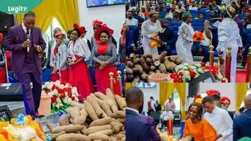 "Amazing show of love": Reactions, photos as Dunamis Church in Uyo distributes food items to members