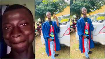 Ko por ke, who go visit me bayi: Popular Nigerian meme boy begins school, shares matric photos