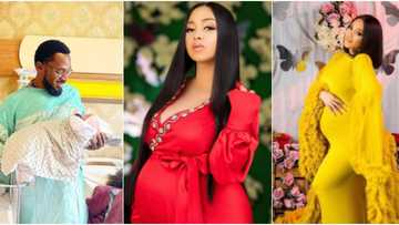 D'banj welcomes daughter with wife, showers encomium on new mum as he lights up social media with adorable photos