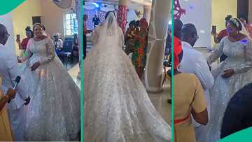 Woman remarries after 20 years of being widow, walks in her wedding gown, video causes buzz