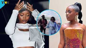 Gyakie looks sporty in billowing sleeve top and denim jacket to perform at sold-out concert In Germany