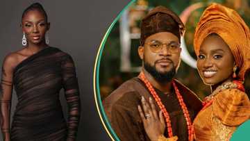 "You can find love": Ivie Okujaye encourages ladies after seeing Kunle Remi's wife's natural beauty