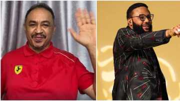 Stop waiting on your older siblings: Daddy Freeze tells lastborns after meeting E-Money's sister at his party