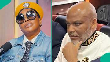 Actress Doris Ogala makes bold promise to Nnamdi Kanu if she wins Abia governorship