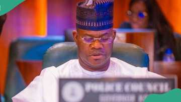 Photo: Yahaya Bello dressed like woman to run out of Nigeria? Fact emerges