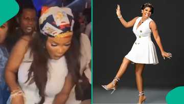 Iyabo Ojo bursts exciting dance moves in video, floors Kaffy, Poco Lee, others at her 47th birthday