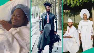 Deborah Enenche breaks silence as she welcomes baby boy with husband, fans react