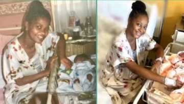 "She saved the dress for me": New mum recreates photo her mother took 23 years ago, people react
