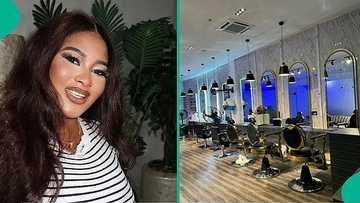 Nigerian lady who launched big salon and spa in 2024 displays luxury businessplace, people react