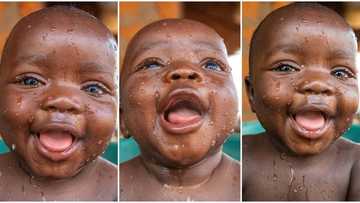 "Cuteness overload": Baby with shiny black skin melts hearts online, his smile and beautiful eyes stun many