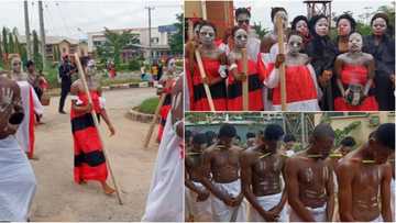 Scary initiation ceremony of the department of theatre art students at Unizik (photos)