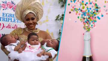 After 7 years of waiting, woman dedicates her triplets at heartwarming ceremony, video trends