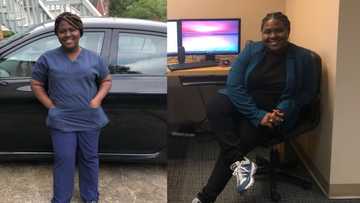 Lady who worked as cleaner celebrates as she becomes HR assistant in the United States, social media reacts