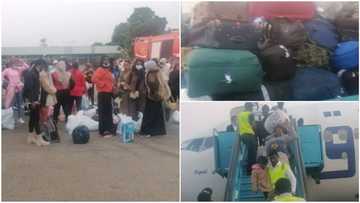 Nigerian govt receives Libya returnees at Lagos airport, photos & videos show moment they came down from plane