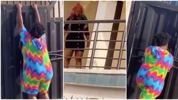 Niniola locks sister Teniola out, denies her entry into her house over covid-19 scare (photos, video)