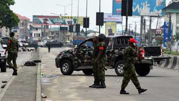 Soldiers intercept 73 young men in 5 trucks travelling to Imo state with 47 motorcycles