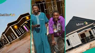 Man celebrates as he and his elder brother become landlords, flaunts new houses on social media