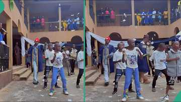 Video emerges as SS3 boys shut down school graduation ceremony, spray money