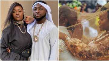 "Ifeanyi at 3": Davido's lawyer shares photo of singer and Chioma in labour room before their son arrived
