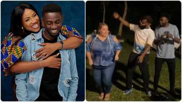 'Oyibo' woman beats Super Eagles star Ndidi on the dance floor during his wife birthday party