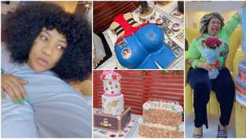 Photos of 8 beautiful cakes actress Nkechi Blessing got for her 32nd birthday