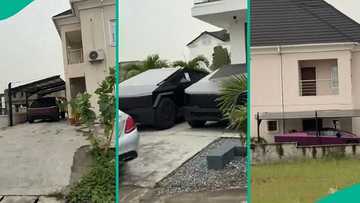 Video shows upscale estate in Lekki where 'everyone' owns Cybertruck, people react