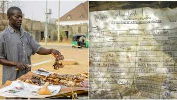 Something you struggled to sign: Massive reactions as UNILAG law attendance sheet is used for suya
