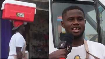 My mum gave me capital: Young man who sold ice cream while in university to pay school fees reveals