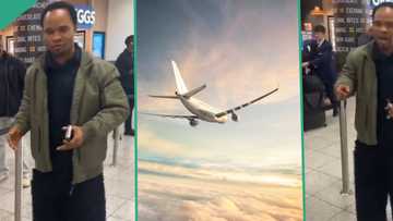 "Pulling down strongholds": Odumeje lands in London's Heathrow Airport, insists he has powers