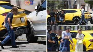 Ben Affleck's son rams into BMW as he reverses Lamborghini with Jennifer Lopez in back seat